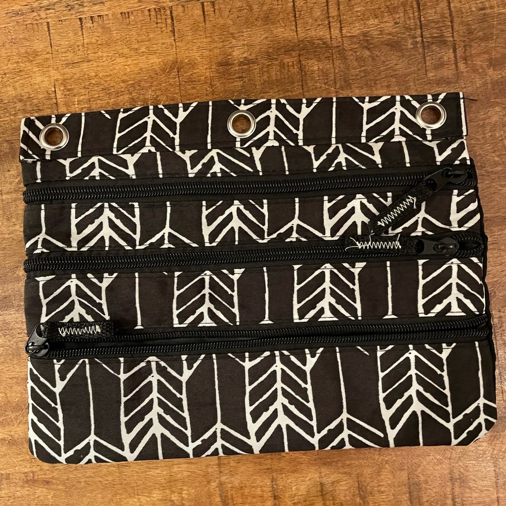 Black & White Pencil Pouch